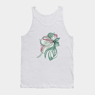 Flower red Tank Top